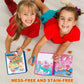 ArtCreativity 4 Pack Magic Water Coloring Books for Toddlers, Reusable Magic Water Pen Coloring Books for Kids Ages 1 2 3 4 - Me
