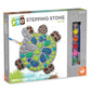 MindWare Paint Your Own Stepping Stone: Turtle - Paint Your Own Stepping Stones for Kids Craft Kit Includes Paint, Brushes and I
