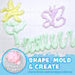 Tub Works Fluffy Foam Soap, Variety 6 Pack | Shape, Mold & Create Bath Art With Soft Bath Foam For Kids | Gentle, Cleansing Kids