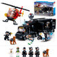 Sluban City Police Chase Building Set, Swat Mobile Command Police Truck, Helicopter & Motorcycle, 540 Pcs, Compatible With Lego,