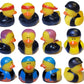 Cool Rubber Ducks (2') Standard Size. (12 Pack) Cute Duck Bath Tub Pool Toys. (Biker Rubber Ducks)