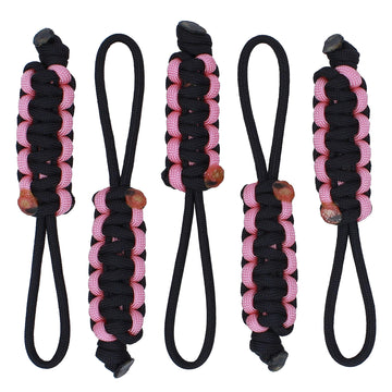 Bubbasgaragetv - Large Heavy Duty Paracord Zipper Pulls (Rose Pink)