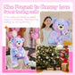 Tezituor Giant Teddy Bear Stuffed Animal 39In, Large Teddy Bear Mommy With Baby, Big Teddy Bear Stuffed Bear For Kids, Girlfriend On Mother'S Day, Valentine, Christmas, Baby Shower, Tie-Dye Purple