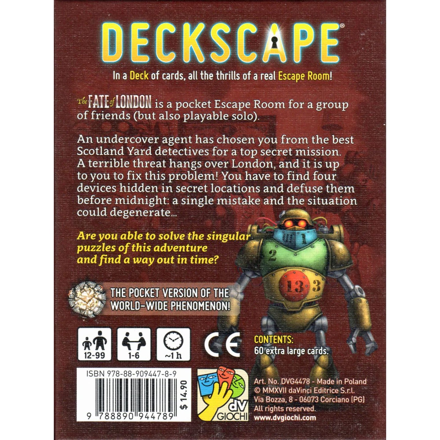 Deckscape: The Fate of London Card Game