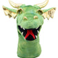 The Puppet Company Large Dragon Hand Puppet - Green, 17.27cm L x 20cm W x 38cm H, Model PC004804, Polyester Material