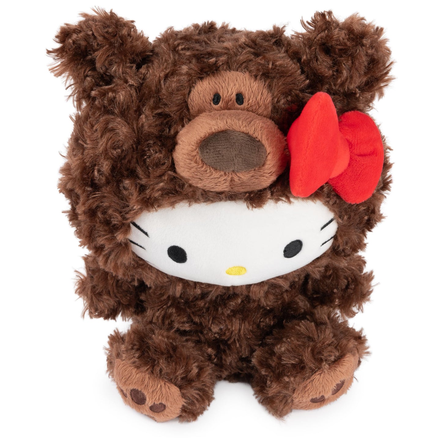 GUND Hello Kitty Philbin Teddy Bear Plush Toy, 10" Brown Stuffed Animal, Premium Plush for Ages 1 and Up, Model 6067449
