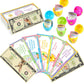 Juleasel 100 Pcs Easter Egg Fillers-Bunny Money Coupons, Paper Easter Egg Tokens Basket Stuffers, 60 Redeemable Coupons+30 Blank
