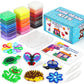 FUNZBO 12000 5mm Fuse Beads Kit - 18 Colors Individual Pack, Christmas Homeschool Arts and Crafts Supplies for Kids, Toys Set, A