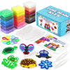 FUNZBO 12000 5mm Fuse Beads Kit - 18 Colors Individual Pack, Christmas Homeschool Arts and Crafts Supplies for Kids, Toys Set, A