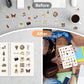 Reusable Sticker Book Collecting Album Blank Sticker Storage Book For Adults A5 Size 32 Sheets Release Paper Sticker Collection