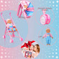 Dolls To Play My First Baby Doll Stroller Set, 16" Soft Body Baby Doll, Soft Pink, Ideal for Infants and Toddlers