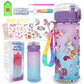 Gifts for Girls 4-12, Decorate Your Own Water Bottle Kits for Girls, Unicorn Diamond Crafts Painting Toys, Kids Water Bottle for