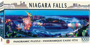 Masterpieces - 1000 Piece Jigsaw Puzzle, Niagara Falls Panoramic, Fun For Adults, Family, Kids 13'X39