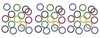 Sports Party Rings Del Sparkle Confetti Pack of 3