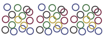Sports Party Rings Del Sparkle Confetti Pack of 3