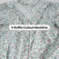 FCCAM Prairie Colonial Dress Girls Long Sleeve Pioneer Dress Costume Floral Pioneer Girl Laura Ingalls Wilder Green S