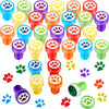 Chinco Dog Paw Print Stamp Self Inking Teacher Mini Colorful Stamp Party Favors Assorted Set For Classroom Party Educational Learning Activities(24 Pieces)