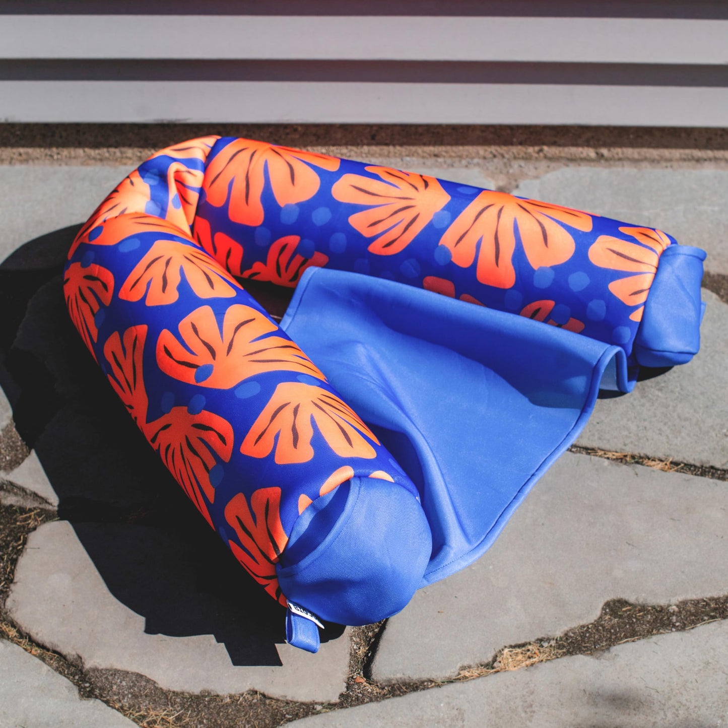 Big Joe Shaka Sling Xl Pool Float, Sweet Shells Berry, Doubled-Sided Mesh, Quick Draining Fabric, No Inflation Needed