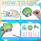 JellyArch Wind Chime Kit - 30 Pack Summer Ocean Sea Animal Crafts, Small, Multicolor, DIY Marine Ornaments for Kids' Activities