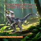 IBLOTIME Raptor Dinosaur Building Set - 870PCS, Jurassic Micro Bricks Dino Figures Model Kit with Display Base for Adults and Ki
