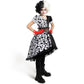 Spooktacular Creations Girl Dalmatian Costume, Polka Dots Dress Set For Girls Halloween Dress Up And Costume Parties-M
