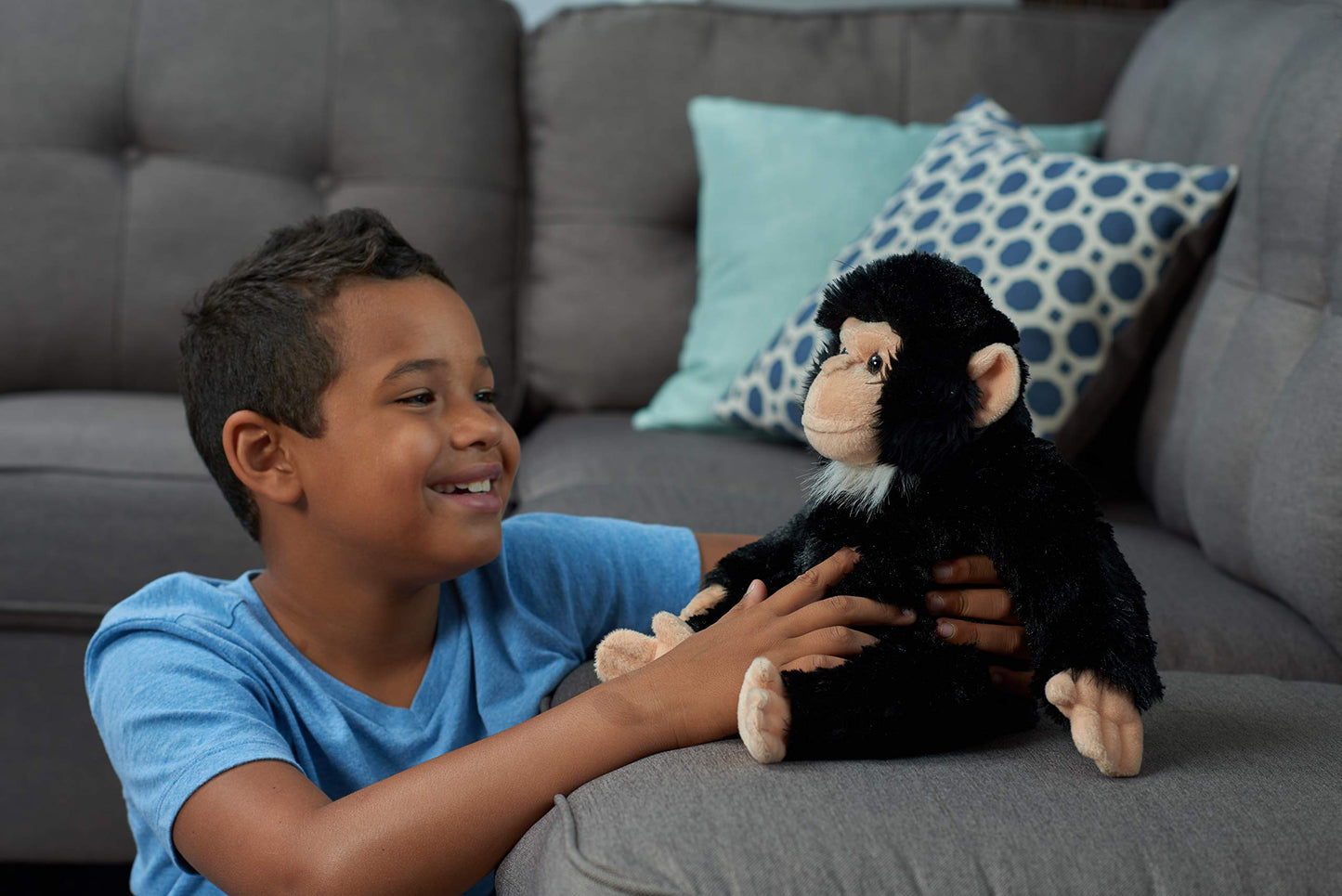 WILD REPUBLIC Chimp Stuffed Animal Plush Toy, 12" Multi, Model 16521, Made of Polyester