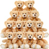 MaoGoLan 13Pcs Mini Teddy Bears, 13.5" Soft Polyester Cuddly Tan Stuffed Animals for Baby Shower, Wedding, Party, Engagement