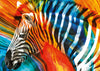 Buffalo Games - Colorful Zebra - 300 Piece Jigsaw Puzzle For Adults Challenging Puzzle Perfect For Game Nights - Finished Puzzle Size Is 21.25 X 15.00