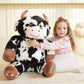 Earthsound Giant Cow Stuffed Animal Plush Toy,Large Cow Jumbo Cute Soft Toys,Big Size Huge Fluffy Plushy Oversized Fat Plushie,G