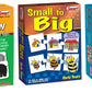 Smart  1012 Small To Big Puzzle (MultiColor, 48 Pcs) & CreativeS Colours Flash Cards (MultiColor, 40 Pcs) & Smart Animal Sha