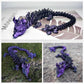 Outgoto 3D Printed Cherry Blossom Dragon - 11.8In Realistic Articulated Dragon Fidget Toy, Desk D  Cor And Collectible (Black Pu