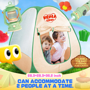 Kids Camping Set, Smilesskiddo 41 Pcs Pretend Camping Set For Kids 3-5 With Pop Up Tent - Indoor And Outdoor Play Camping Toys F