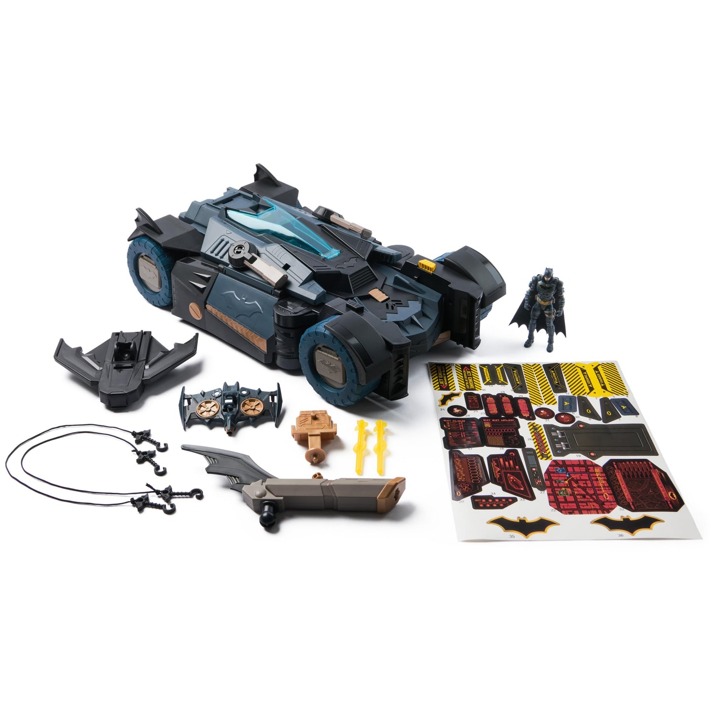 DC Comics Batman Ultimate Transforming Batmobile Playset 2-in-1 with Exclusive Figure, Lights & Sounds, Kids Toys for Ages 4+