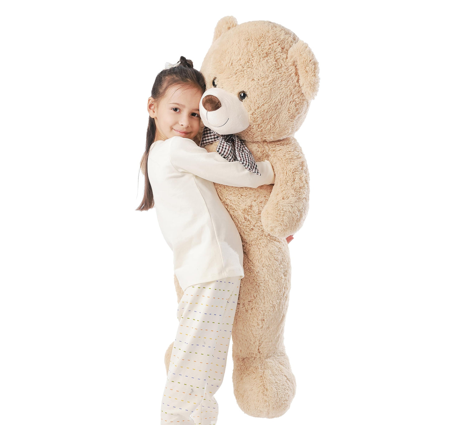 Poutmac Big Teddy Bear 4Ft Giant Soft Stuffed Animals Cute Plush Toy For Girlfriend Women Kids For Valentine'S Christmas Birthda