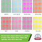 Royal Green 1/2 Inch Colorful Heart Sticker Labels Sheets Diy Scrapbooking Stickers For Gifts, Stationery, Arts & Crafts 13Mm, 1750-Pack - (Rose Gold)