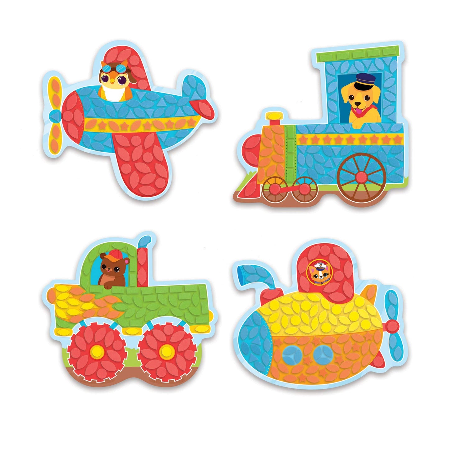 ORB My First Sticky Mosaics Vehicles