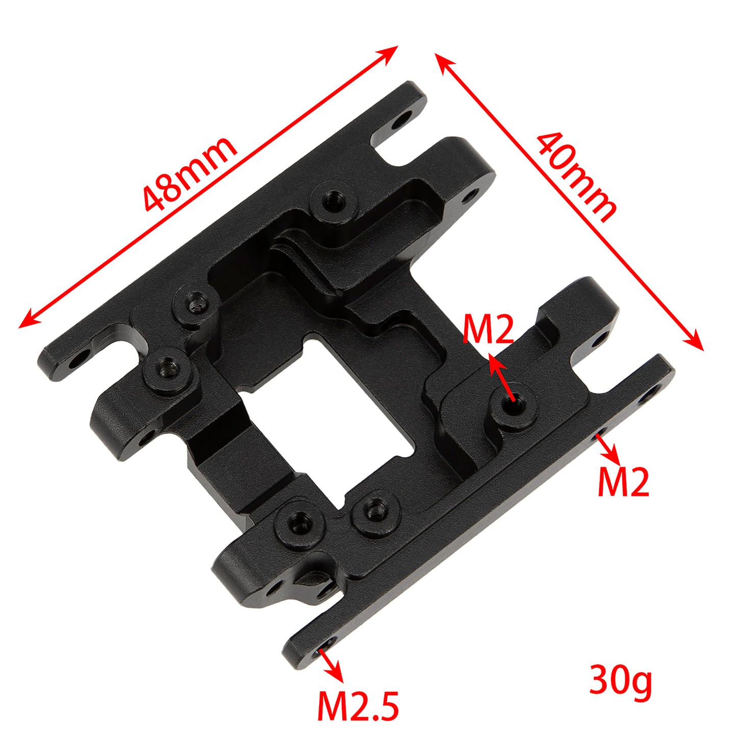 MEUS RACING TRX4M Skid Plate Transmission Plate for TRX4M Defender, Bronco etc.,Black