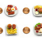 Mixed 10 Assorted Breakfast Set - Miniature Food, Tiny Food for Decoration Dollhouse, Doll House, Diorama (Scale 1:12, 1/12)
