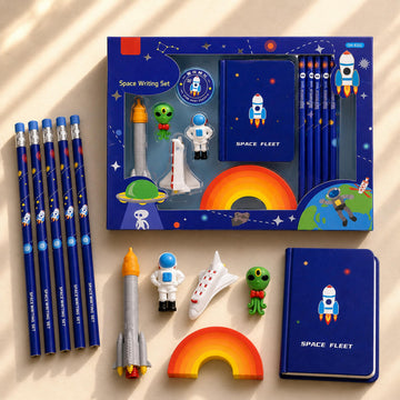 Toyshine Space Stationary Set  Erasers, Pencils, Sharpner, Diary  Birthday Party Return Gift Party Favor for Kids, MultiColor