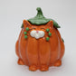 Cosmos Gifts Fine Ceramic Whisker Cat Pumpkin Cat Candy Box By Amy Lacombe