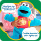 Just Play Sesame Street Cookie Monster Plushie, 13-inch, Blue, Fabric, Model 57652, Kids Toy for Ages 18 Months