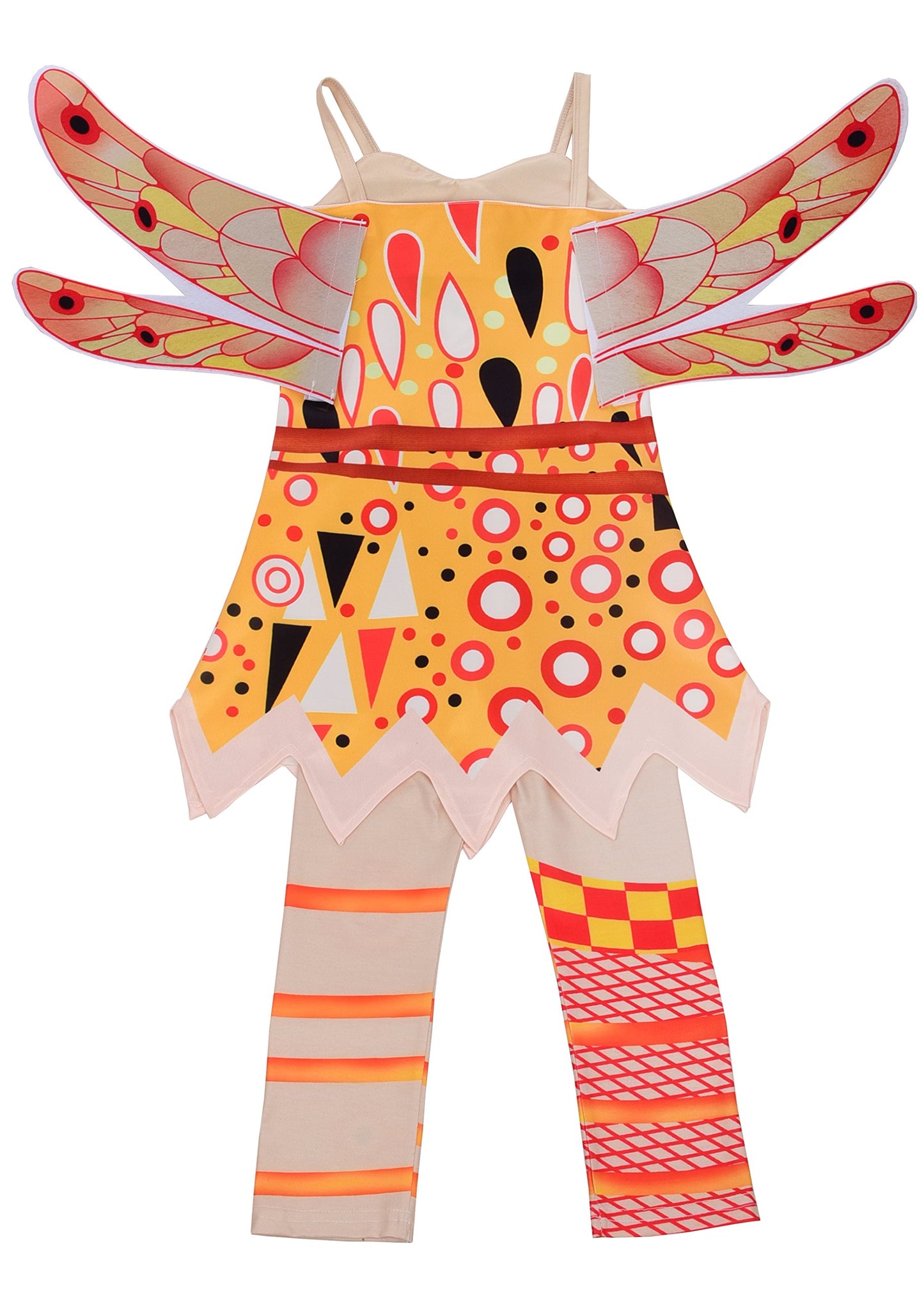 Lito Angels Little Girls Costume Fairy Fancy Dress Up Halloween Party Outfit W-Wings & Pants Size 5-6