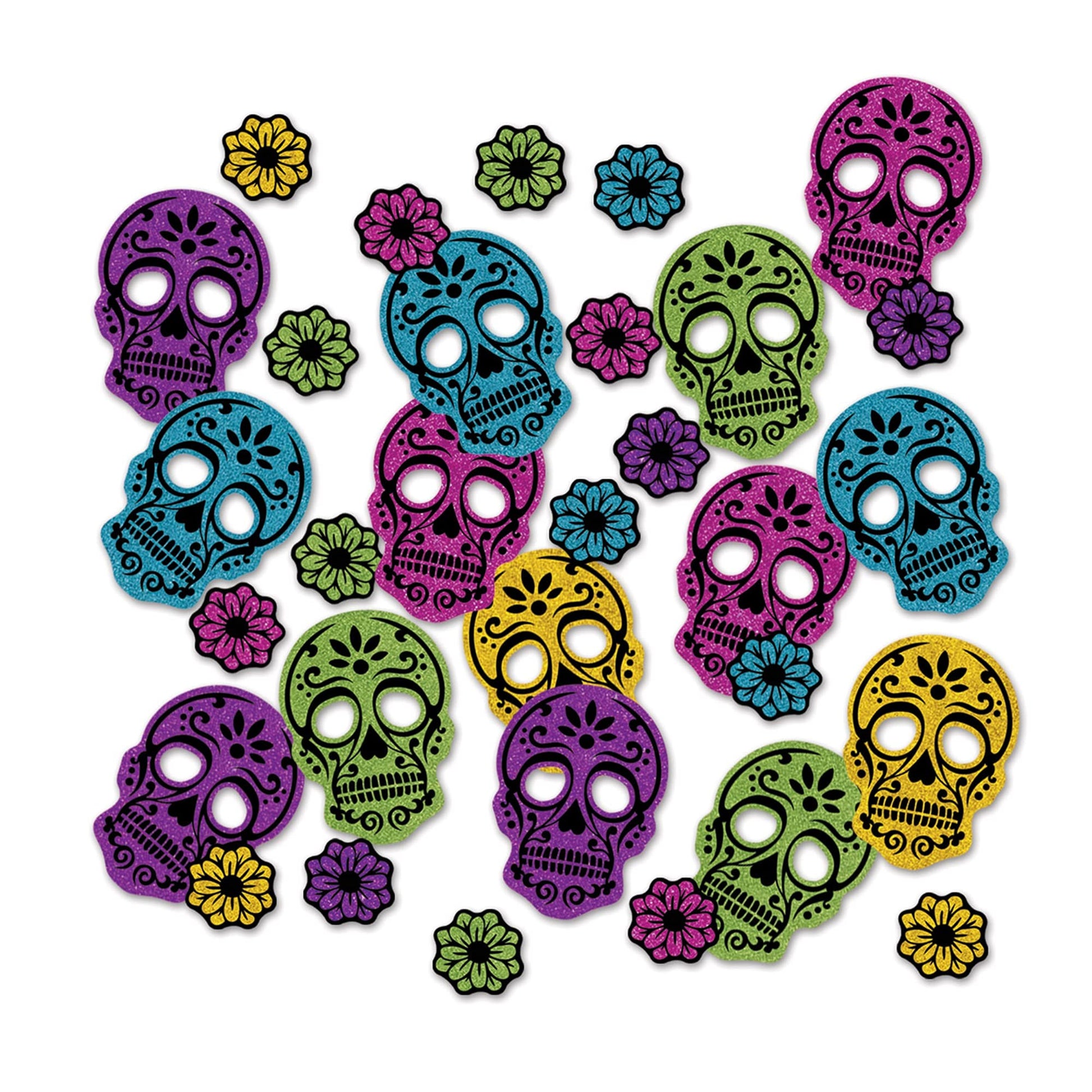 Beistle Day of The Dead Deluxe Sparkle Confetti