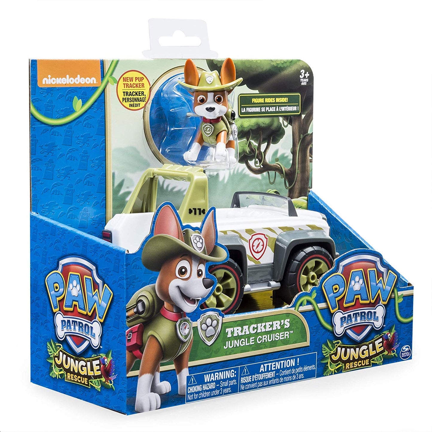 Paw Patrol, Jungle Rescue, Trackers Jungle Cruiser, Vehicle & Figure