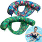 Finduwill Inflatable Pool Floats Chair - 2 Pack Water Floating Pool Chair Adult, Soft Fabric Tanning Pool Lounger Chair With Sli