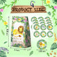 Hapibidesign Watercolor Safari Party Favor Bags - 24 Pcs Jungle Party Candy Bags With Stickers - Jungle Goodie Gift Treat Bags -