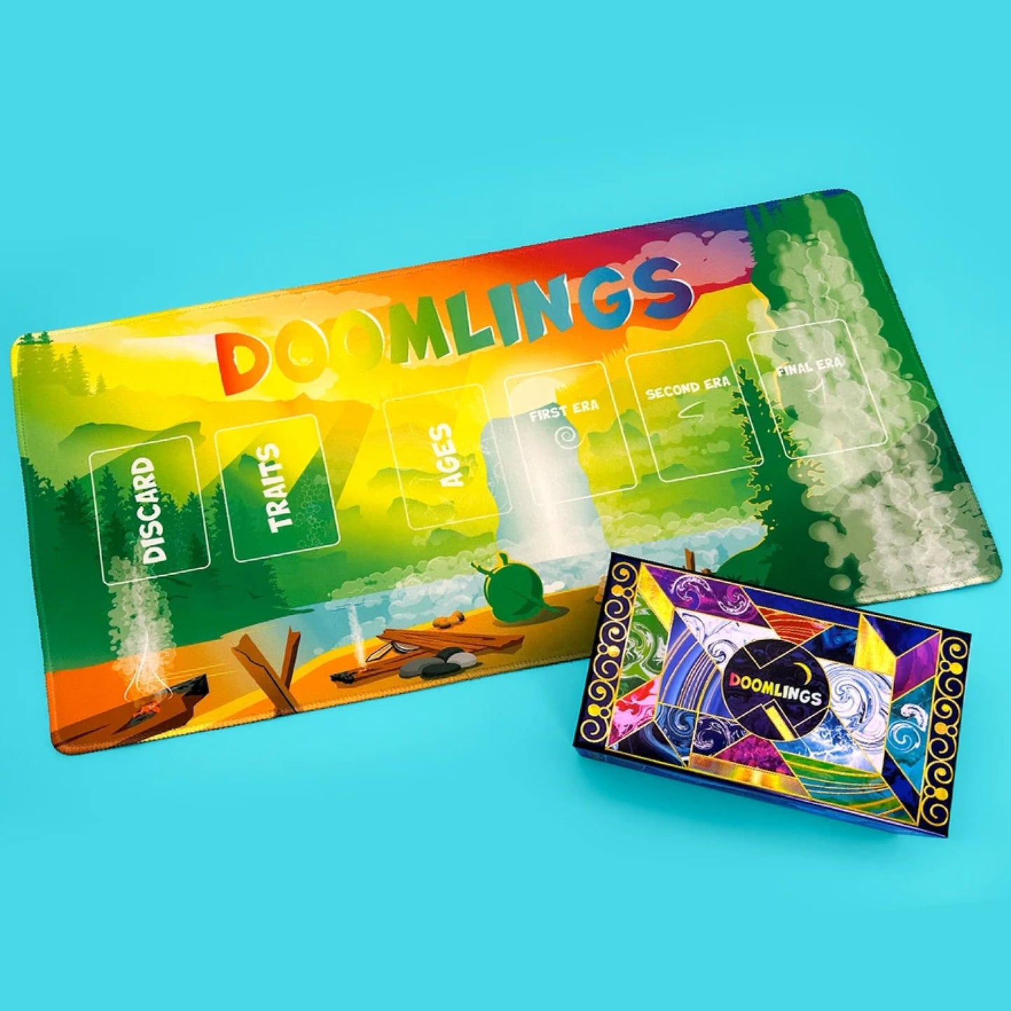 Doomlings 'Birth Of A Hero' Community Playmat - Game Playermat Card Game, 11' X 22'