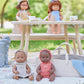 Miniland Clothes for Dolls 12 5/8'' Knitted Outfit Dress & Headband - ECO, Made in Spain, Quality, Role Play, Educational