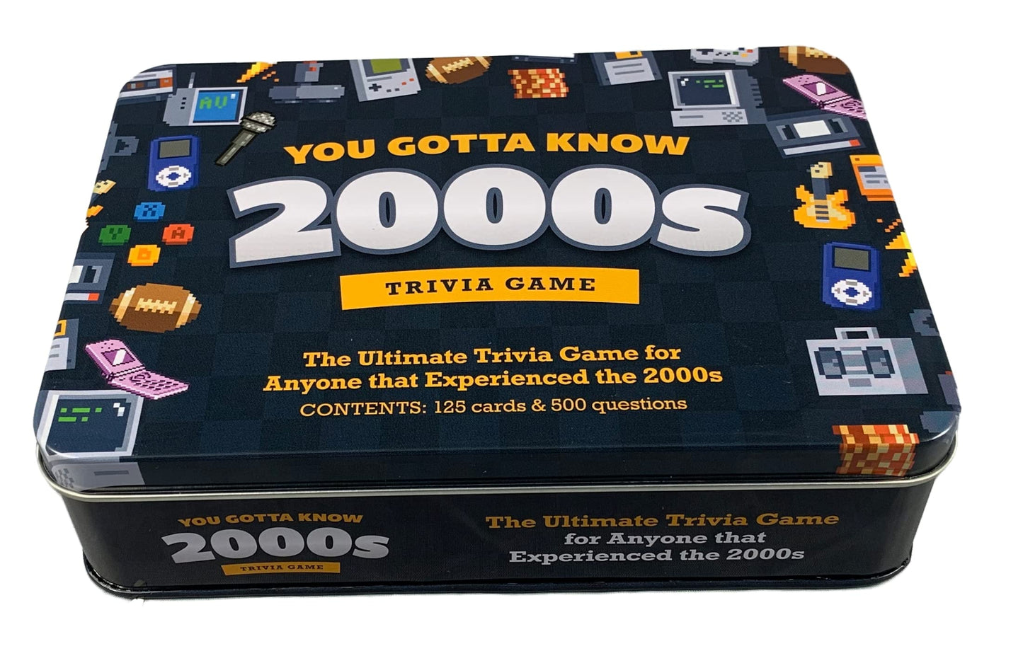 You Gotta Know Trivia Game - You Gotta Know 2000s, Navy, Tin Material