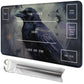 Rwutytiul Black Eagle Card Playmat 24 X 14 Inch With Tube Bag, Card Gameplay Board With Zones Commander Deck Mtg Rpg Ccg Tcg Car